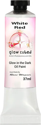 Vista 28 de Pintura al óleo profesional que brilla en la oscuridad Artista Pintura al óleo luminiscente fosforescente autoluminosa Glow Cubed