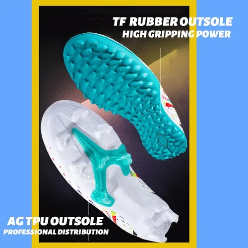 Vista 5 de Niber Zapatos deportivos de fútbol para niños y hombres, tenis de fútbol para equipo de fútbol, ligeros, para correr, al aire libre, cómodos