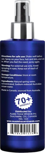 Vista 3 de Aussie Trace Minerals - Spray mineral de magnesio y traza con más de 70 oligominerales.