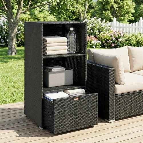 Vista 7 de Outsunny Valet - Toallero impermeable para bañera de hidromasaje, color Marrón Oscuro