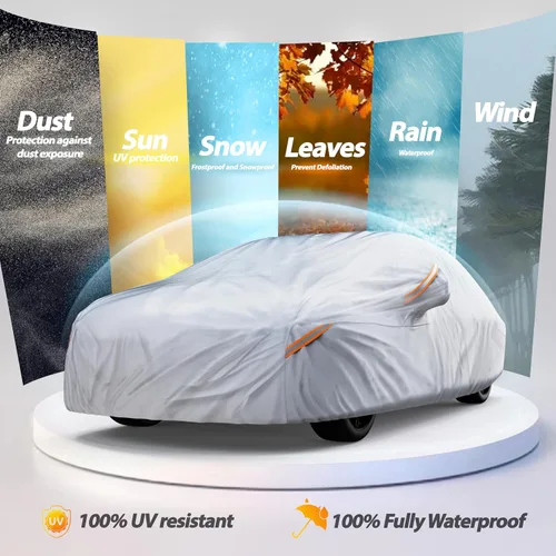 Vista 5 de Autotech Park Funda impermeable para automóvil para todo tipo de clima, compatible con Mazda CX-3/CX-30 2015-2025, protección resistente