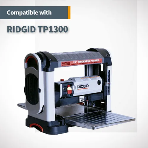 Vista 5 de POWERTEC Cuchillas cepilladoras de 13 pulgadas para cepilladoras Ridgid TP1300, TP13001, TP13002, repuesto para cuchillos cepilladores AC8630, juego