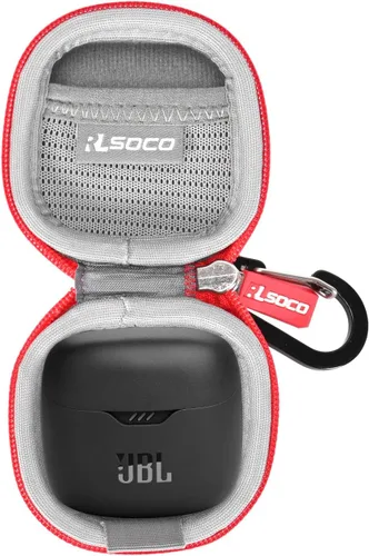 Vista 10 de RLSOCO Funda de transporte para JBL Tune Flex/Tune Flex 2 Auriculares inalámbricos con cancelación de ruido - Negro (solo funda)