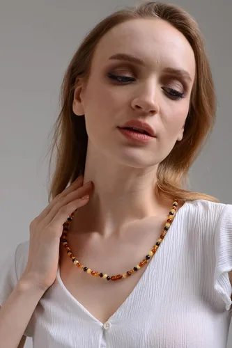 Vista 41 de Amber Necklace for Women - HandMade Baltic Jewelry for Adult - 18 inch - 100% Genuine