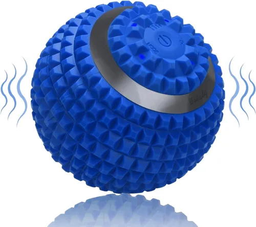 Vista 10 de Pelota de masaje vibratoria, rodillo de masaje de yoga de alta intensidad de 4 velocidades, alivia la tensión muscular, bolas de masaje de presión