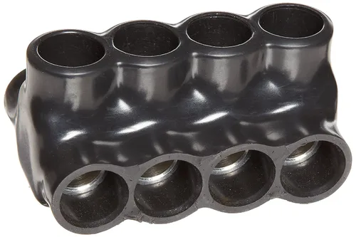 Vista 18 de Morris Productos 97643 Conector multi-cable, aislado, entrada dual, negro, 3 puertos, 250 - 6 rango de cables, 5/16" Allen Hex 3 Puertos, 250 - 6