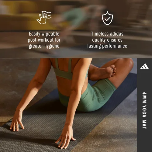 Vista 7 de adidas Yoga Mat - Eco Friendly - Non Slip, Durable Textured Surface