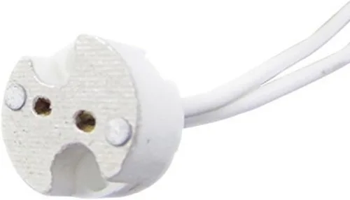 Vista 3 de glo-shine Mr16 Mr11 Gu5.3 - Enchufe de lámpara de cerámica, adaptador de enchufe de base de conector con cable para bombilla LED halógena CFL