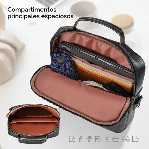 Vista 4 de Funda de cuero para iPad de 11 pulgadas para iPad Pro 11 M5 M4 y iPad Air 11 M4 M4 M3 M2, iPad A16 con teclado mágico, funda protectora acolchada