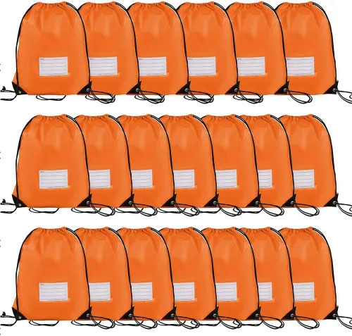 Vista 67 de CODOBON Paquete de 20 bolsas con cordón, mochila de cuerda de dibujo a granel, bolsa de bricolaje para gimnasio, deportes, bolsa para mujeres