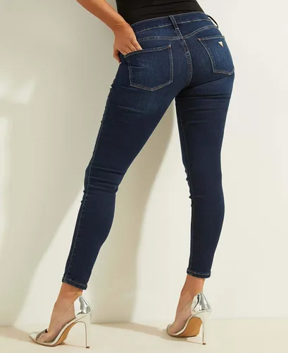 Vista 2 de GUESS Jeans ajustados y elásticos de tiro medio para mujer