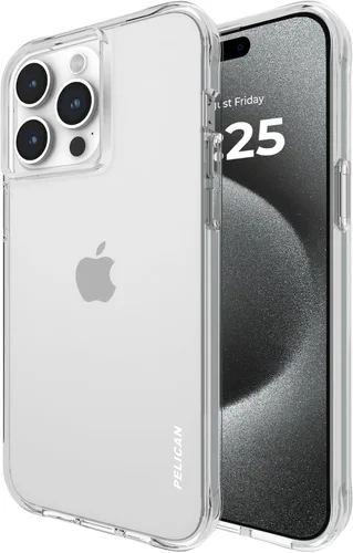 Vista 5 de Pelican Ranger - Funda protectora para iPhone 15 Pro Max, color negro Wireless Charging Compatible Phone Case w/12ft Military-Grade Drop