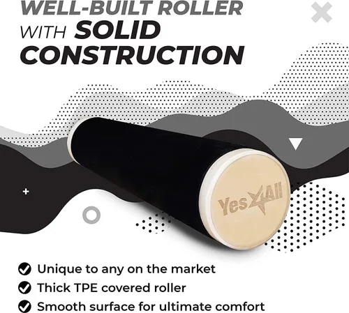 Vista 3 de Yes4All Tabla de Equilibrio Entrenador Deportivo, Tabla de Entrenador de Surf con Topes Ajustables, Mejora la Fuerza del Core y el Control