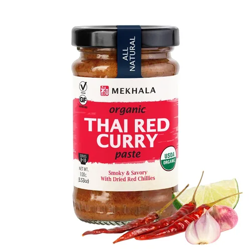 Vista 9 de Mekhala Pasta de curry verde tailandés sin gluten orgánica 3.53 onzas