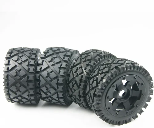 Vista 2 de TITRACING Rueda de neumático todo terreno delantera trasera para 1/5 HPI ROVAN KingMotor KM BAJA 5B SS