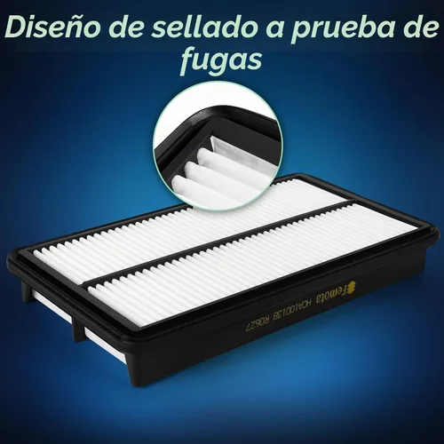 Vista 5 de Filtro de aire de motor CA10013, pre-aceitado, vida útil más larga, reemplazo para Honda Odyssey (2005-2010), Pilot (2009-2015), Acura MDX
