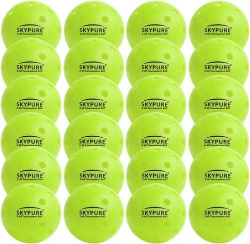 Vista 9 de Pelotas de pickleball Z40 para exteriores – Aprobado por USAPA de 40 hoyos de una sola pieza sin costuras para jugar en torneos, entrenamiento y 1