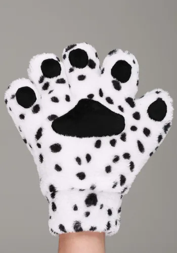 Vista 4 de Guantes de Disfraz de Dálmata para Adulto Multicolor