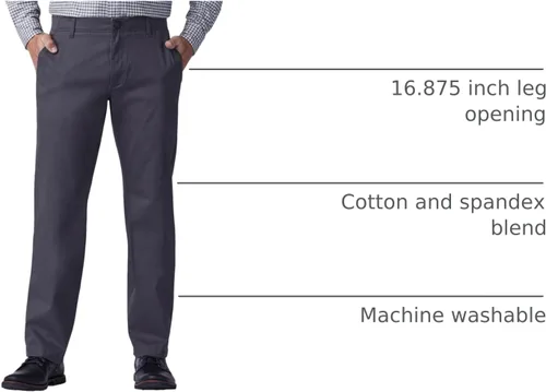 Vista 38 de Lee Extreme Motion Pantalón regular recto sin pliegues al frente para hombre