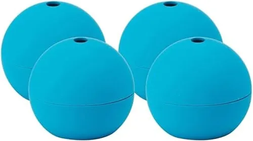 Vista 13 de Houdini Swizzle Sphere - Molde para hielo, bandeja de 2 piezas, azul marino