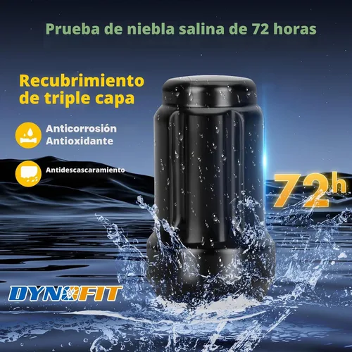 Vista 5 de Dynofit Tuercas de llanta de 1/2-20 para Explorer Wrangler, 20 piezas