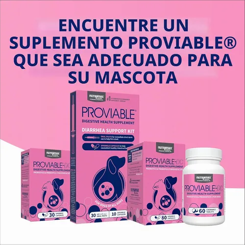 Vista 11 de Nutramax Proviable Probióticos para Perros y Gatos, Suplemento Diario para la Salud Digestiva con Múltiples Cepas de Bacterias, Probióticos
