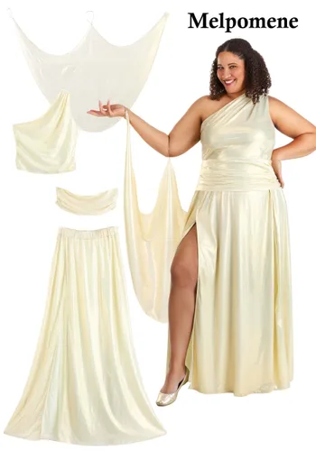 Vista 28 de Disfraz de Muses de Hércules Disney para Mujer Talla Plus Multicolor