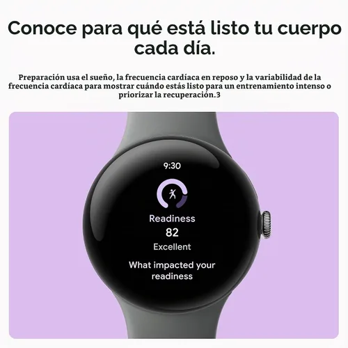 Vista 5 de [Usado] Google Pixel Watch 3 modelo 2024, reloj Android de 1.61 pulgadas (41 mm) con seguimiento de frecuencia cardíaca, Fitbit Advanced Running