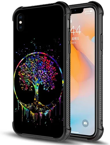 Vista 20 de DAIZAG Funda compatible con iPhone XR, protección completa, a prueba de golpes, antiarañazos, funda de poliuretano termoplástico para hombre y Flor