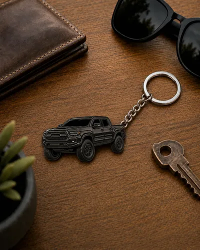 Vista 2 de Llavero Tacoma – Accesorios Tacoma 2016-2022 mods 2023 2024 Cool Key Chain Fob Cover 3ª generación Toy Truck
