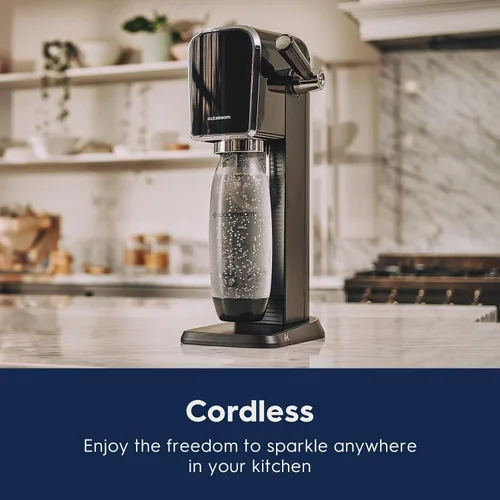 Vista 28 de SodaStream Máquina de agua con gas Art (negro) con CO2 y botella apta para lavavajillas