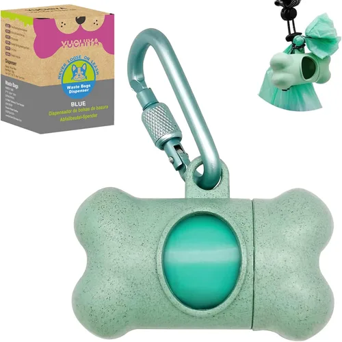 Vista 12 de Dispensador de bolsas de recogida de caca de perro con 1 rollo de color aleatorio, bolsas de residuos para perros a prueba de fugas y perfumadas