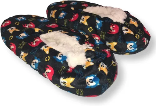 Vista 3 de Zapatillas Sonic Boys Fuzzy House Shoes para niños