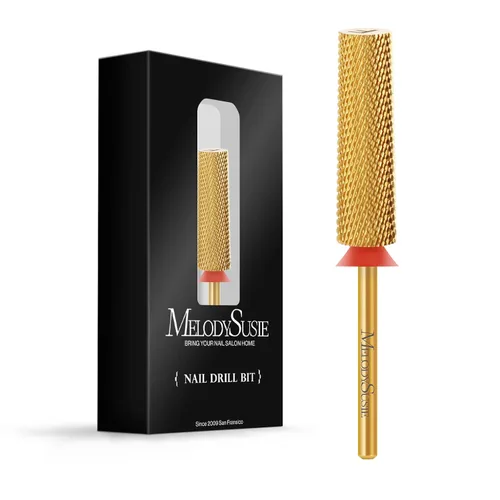 Vista 10 de MelodySusie Brocas de uñas cónicas superlargas, brocas de tungsteno de carburo de 3/32 pulgadas, adecuadas para manicura, pedicura, cutícula