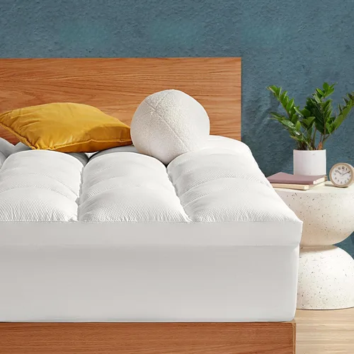 Vista 15 de SLEEP ZONE - Cubrecolchón tamaño individual, funda de colchón extra gruesa para el dolor de espalda, funda de colchón mullida y de soporte