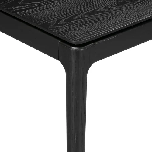 Vista 6 de NTC Mingle - Mesa consola de 47 pulgadas, moderna mesa de entrada de madera maciza con cajón oculto, impermeable y resistente al calor, mesa Negro