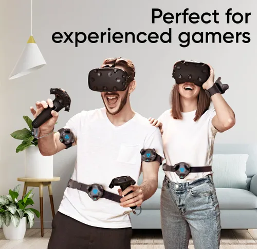 Vista 6 de Skywin VR Tracker Belt & VR Tracker Straps for HTC Vive System, 2 Pack Adjustable Belt and Hand Straps for VR Full Body Tracking