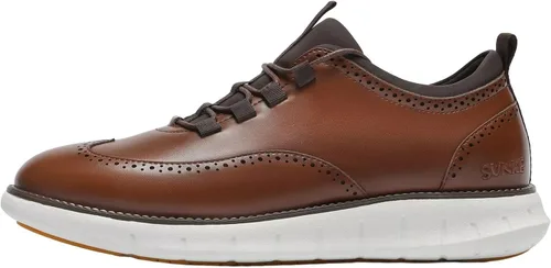 Vista 7 de SVNKE Zapatillas de vestir para hombre, zapatos casuales de moda con cordones, zapatos Oxford formales