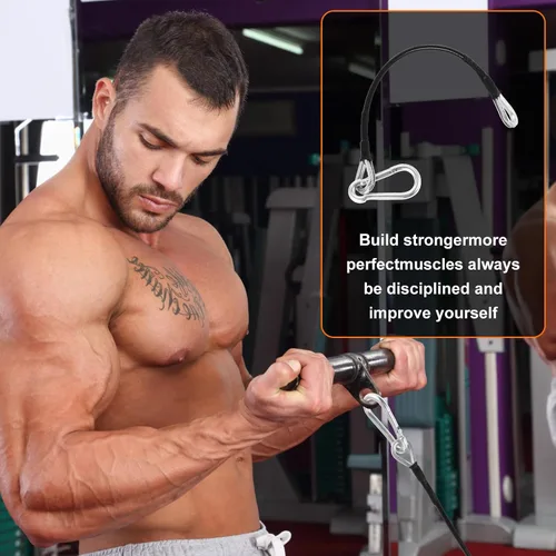 Vista 7 de Extensión de cable de gimnasio de 10 pulgadas compatible con Bowflex Home Gym Machine Accesorios para LAT/Tricep Pull Down y extensiones de piernas