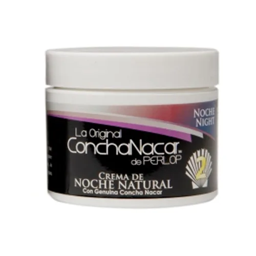 Vista 7 de Crema de noche ConchaNacar De Perlop #2. Hidratante y rejuvenecedor natural para la piel. Tratamiento antienvejecimiento. 2 oz / 56 g. Paquete de 3