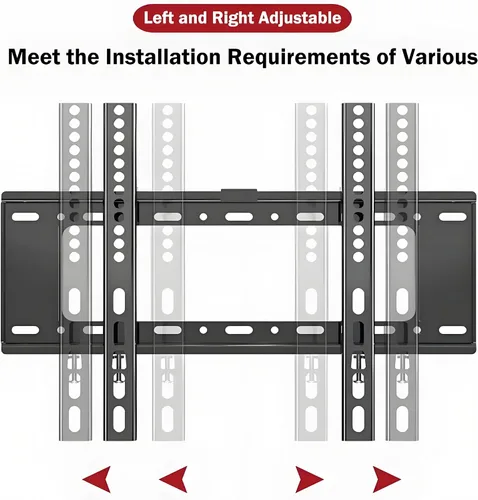 Vista 3 de Soporte fijo de pared para televisores de 40"-80", VESA 200x200 a 23.622x15.748 in, soporta hasta 165.3 lbs, fácil instalación, se adapta a