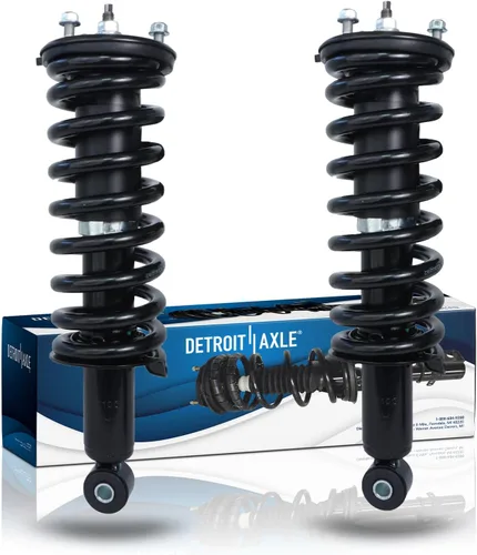 Vista 23 de Detroit Axle - Puntales 4WD para Ford Expedition Lincoln Navigator 1997-2002, 4 puntales completos con muelle helicoidal delantero trasero 1998 1999