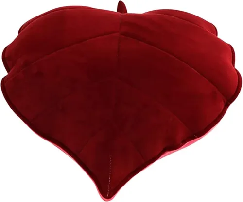 Vista 12 de Almohada decorativa 3D con hojas de felpa mullidas para sofá y sala de estar, 20 pulgadas (gris oscuro)