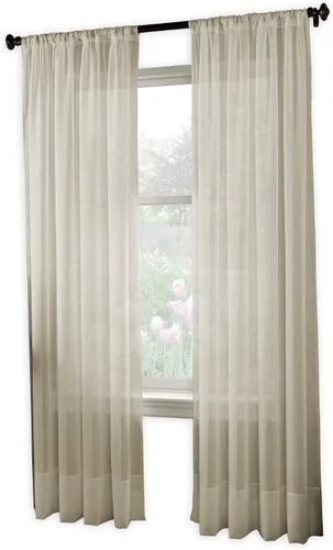 Vista 2 de Curtainworks 1Q804004OY Soho Voile Cortina Panel 1Q804004OY, 144", Oyster