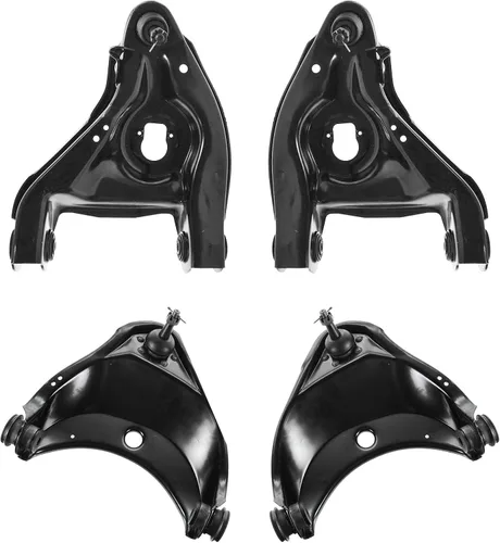 Vista 30 de TRQ Brazo de control superior e inferior del lado del conductor y del pasajero con juego de rótulas compatible con Chevrolet GMC 89-02