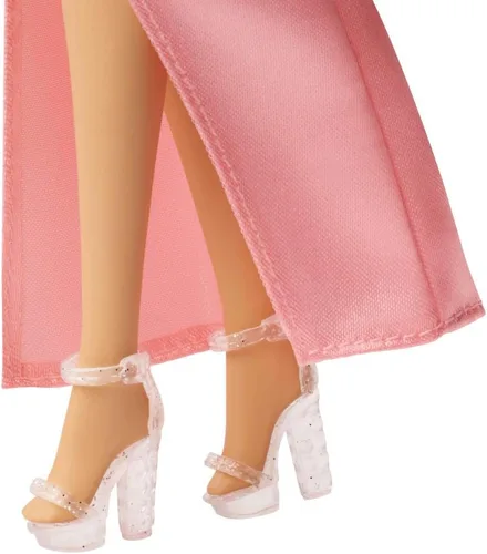 Vista 4 de Barbie Muñeca de moda de noche encantada en vestido rosa, Mattel Replay The Classics Collection