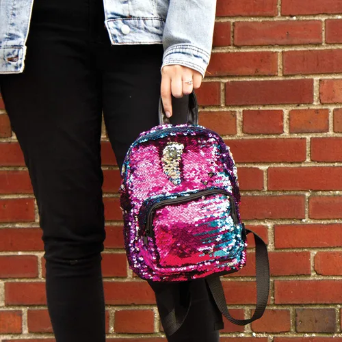 Vista 7 de Style.Lab 76611 de Fashion Angels Magic - Mini mochila con lentejuelas, multicolor y plateado