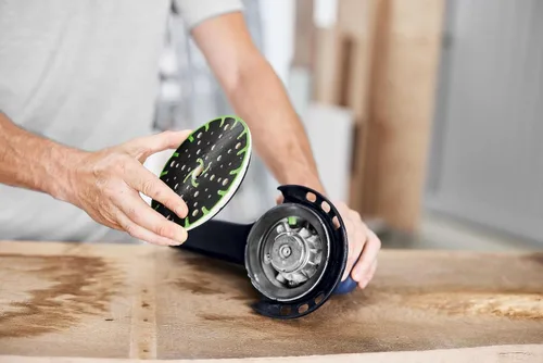 Vista 4 de Festool 202461 RO 150 FEQ Almohadilla de lijado suave de 6 pulgadas (5.906 in)