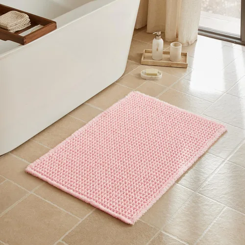 Vista 31 de Triohero Tapete de baño con diseño de gofre, tapete de baño pequeño y bohemio, antideslizante, lavable, ultra suave, súper absorbente, de secado
