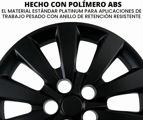 Vista 4 de Mayde Tapacubos de repuesto de 16 pulgadas para Nissan Sentra 2013-2018, Cubiertas de rueda de repuesto (Juego de 4, Negro mate)